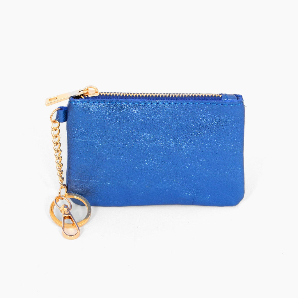 Italian Leather Small Clip On Purse