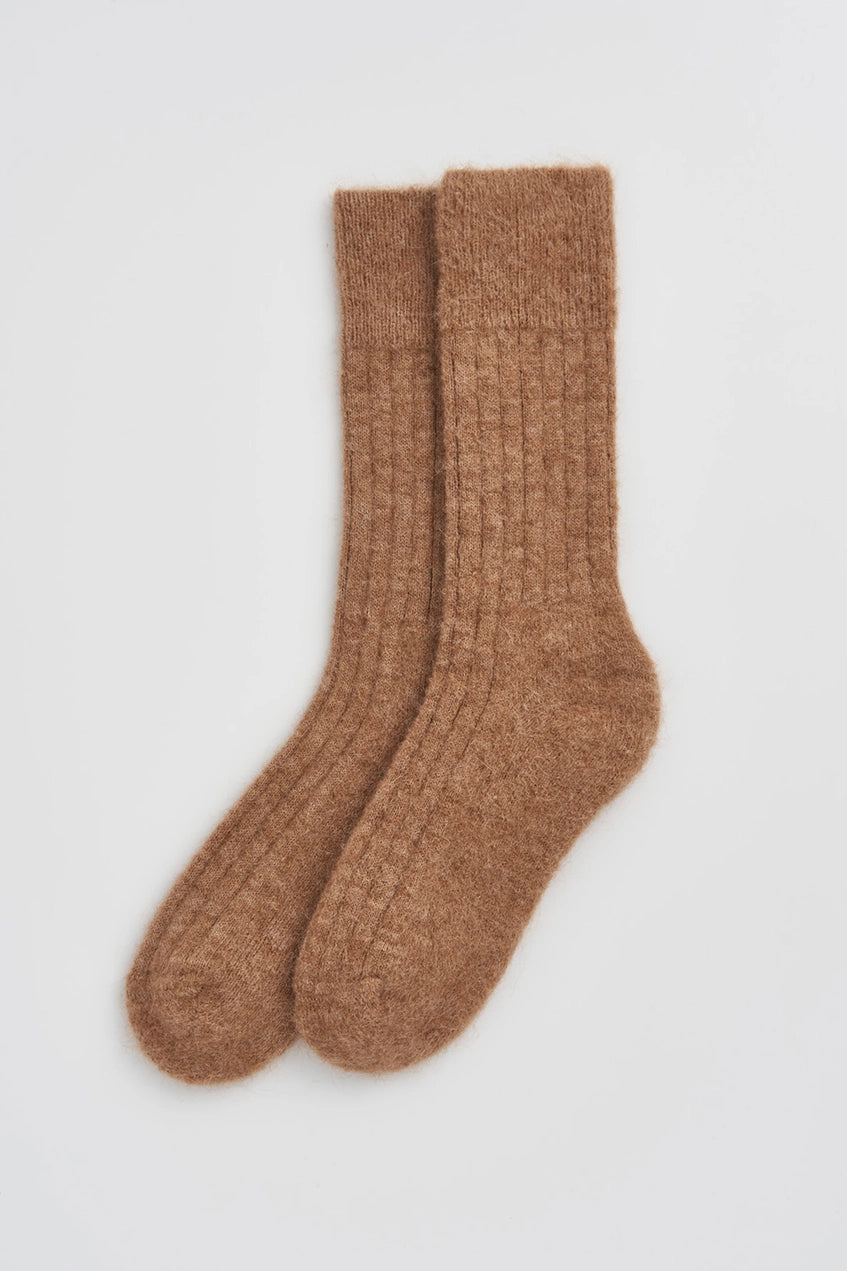 Ultra Soft Alpaca Bed Socks