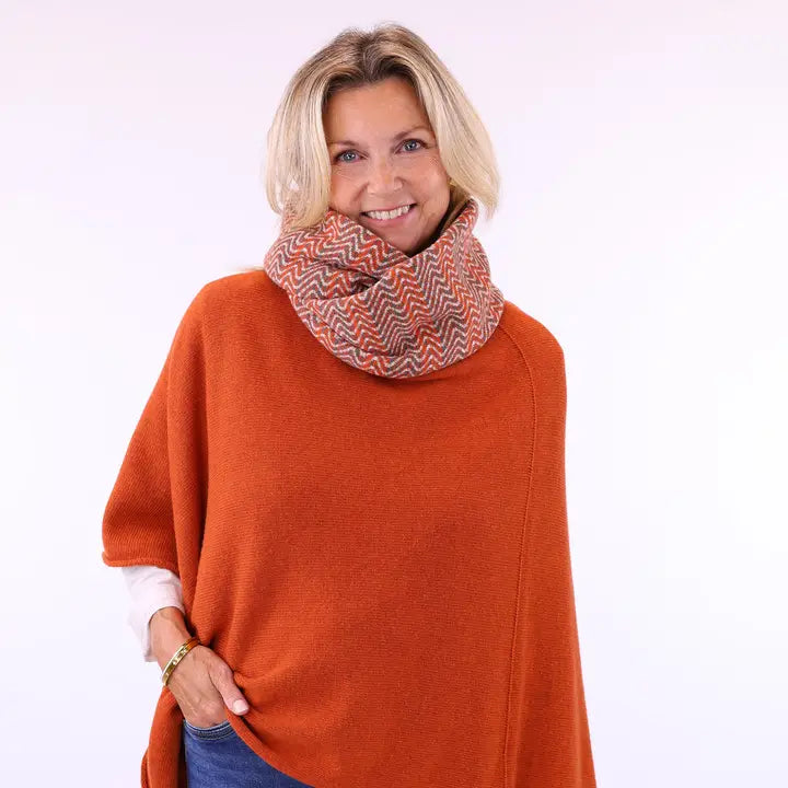 Cashmere Blend Ripple Snood