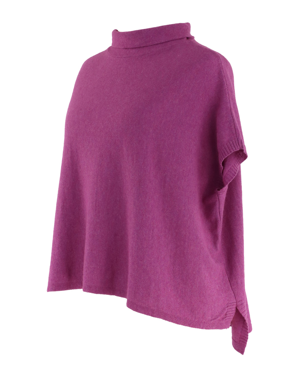 Purple poncho on a white background