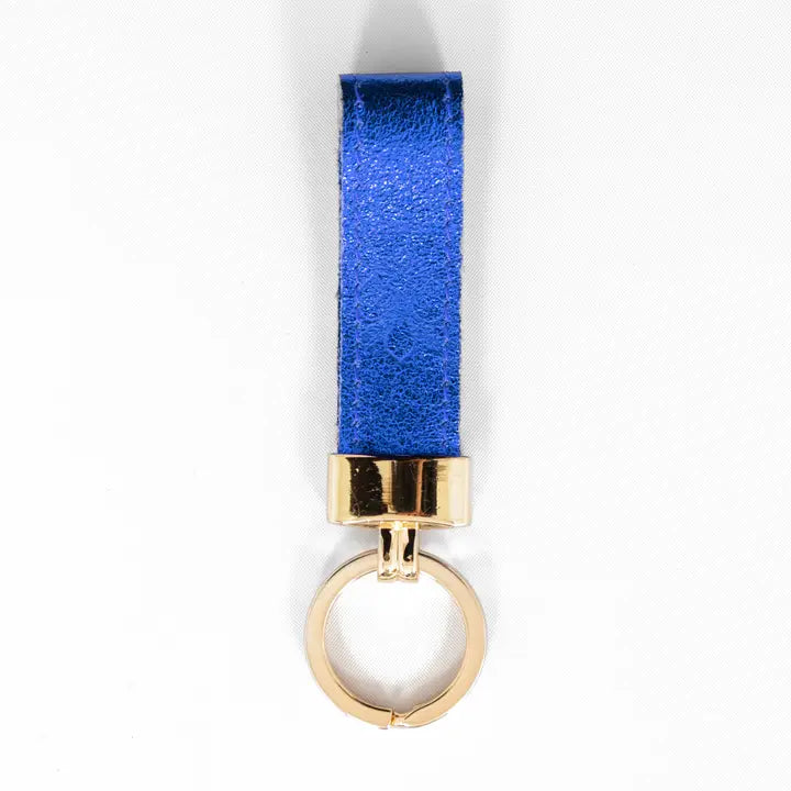 Italian Leather Loop Keyring