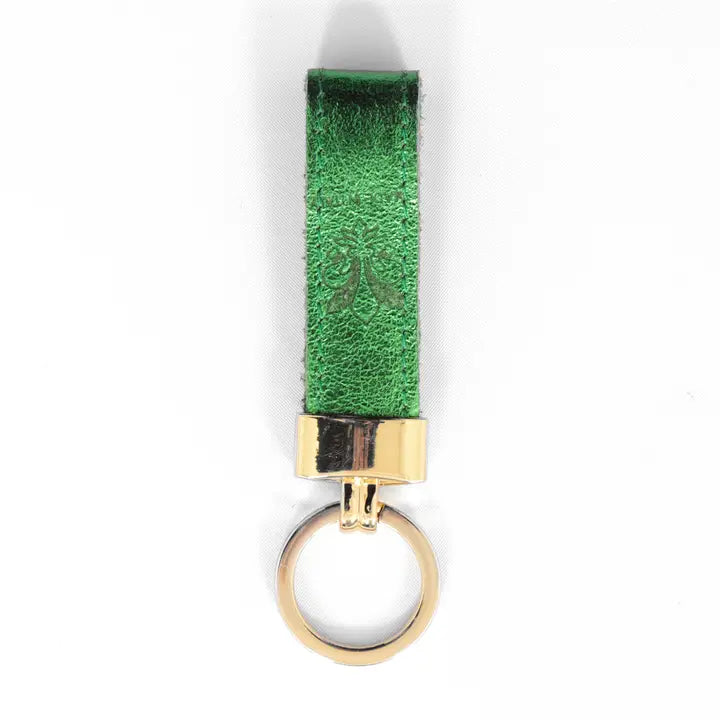 Italian Leather Loop Keyring