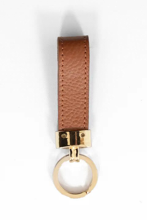 Italian Leather Loop Keyring