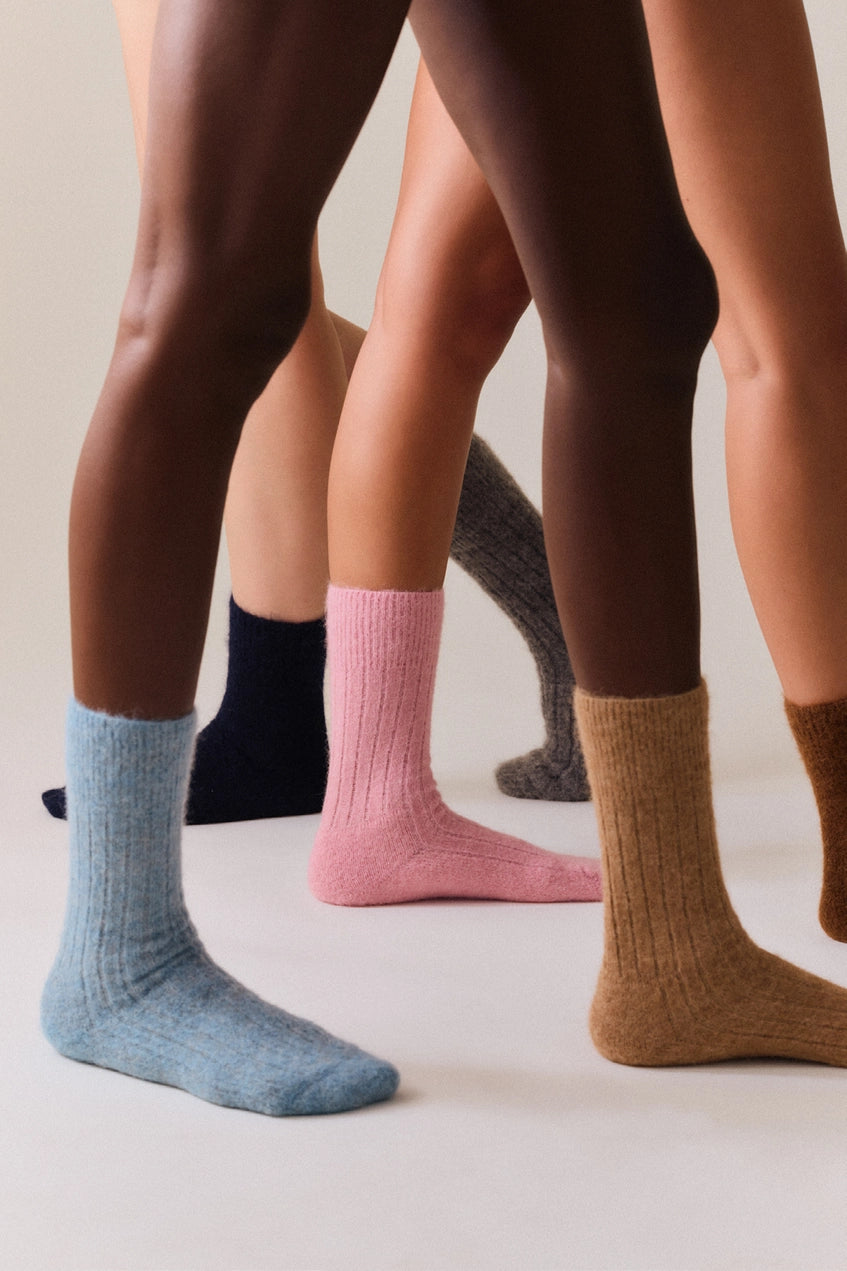 Ultra Soft Alpaca Bed Socks