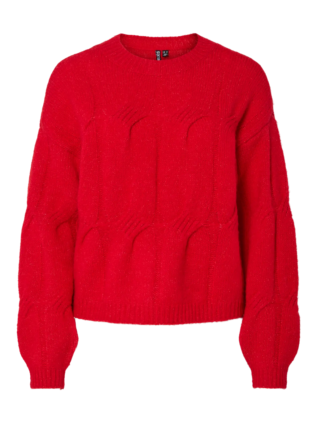 Red sweater on a white background