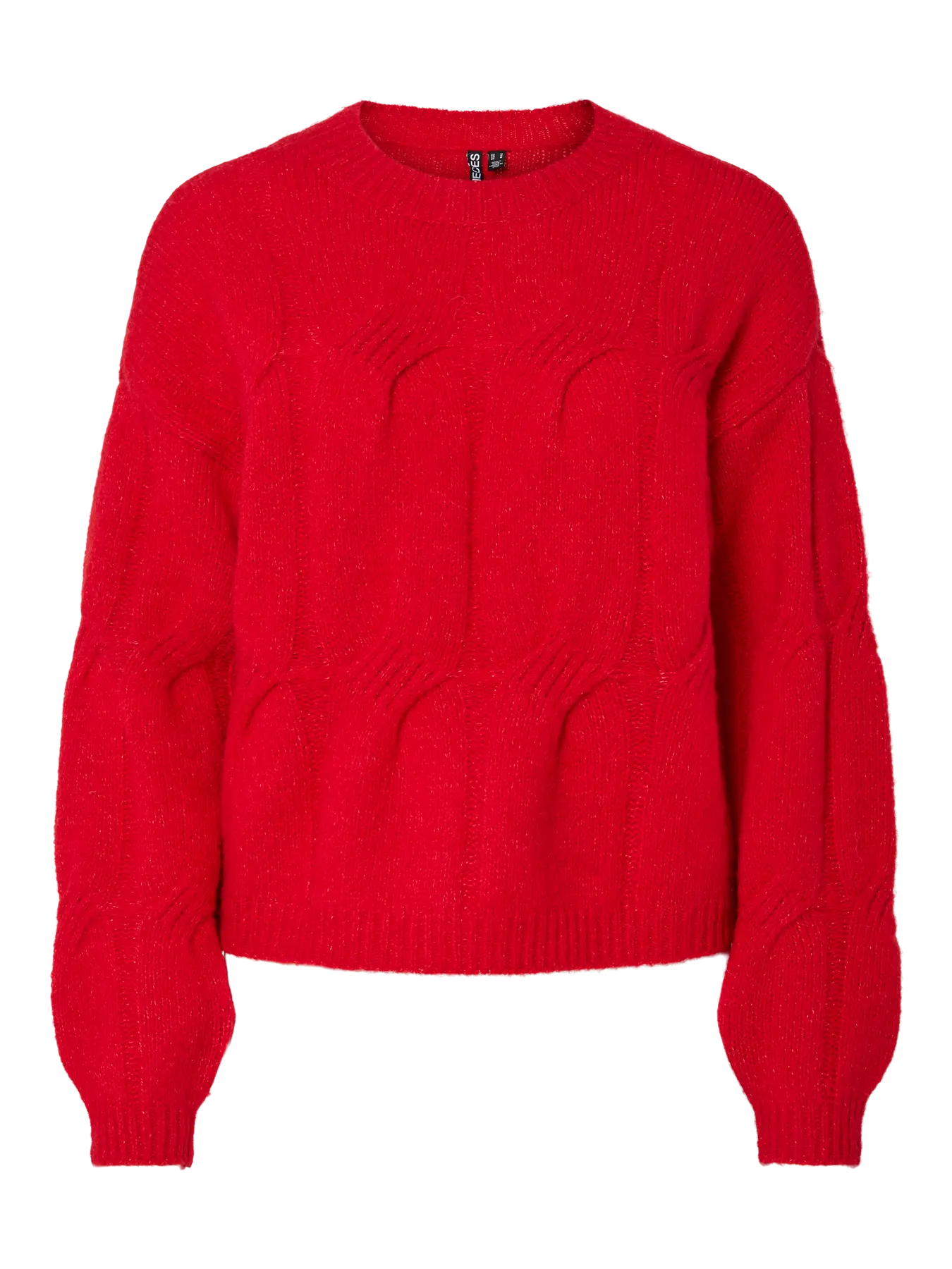Red sweater on a white background