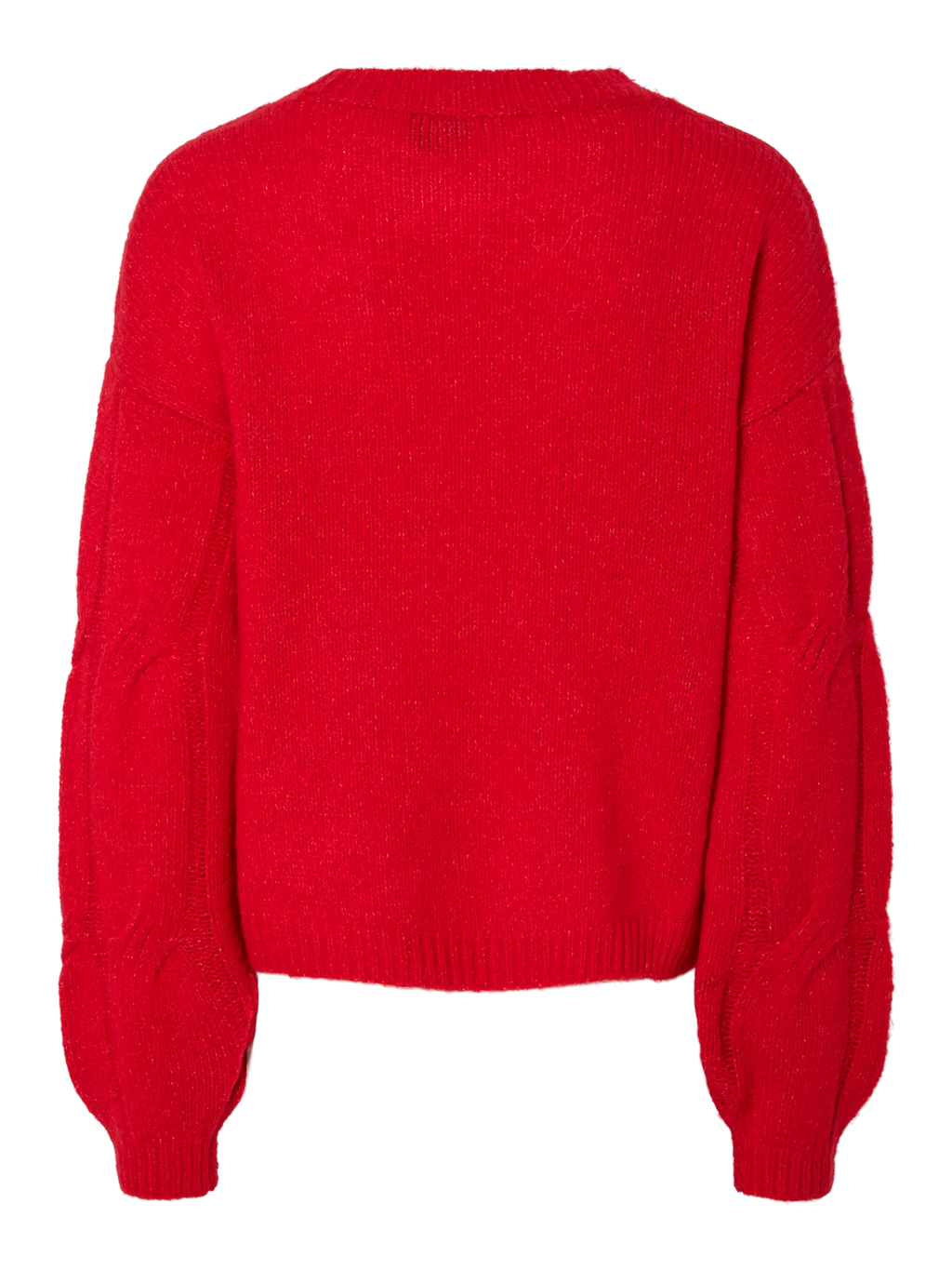Red sweater on a white background