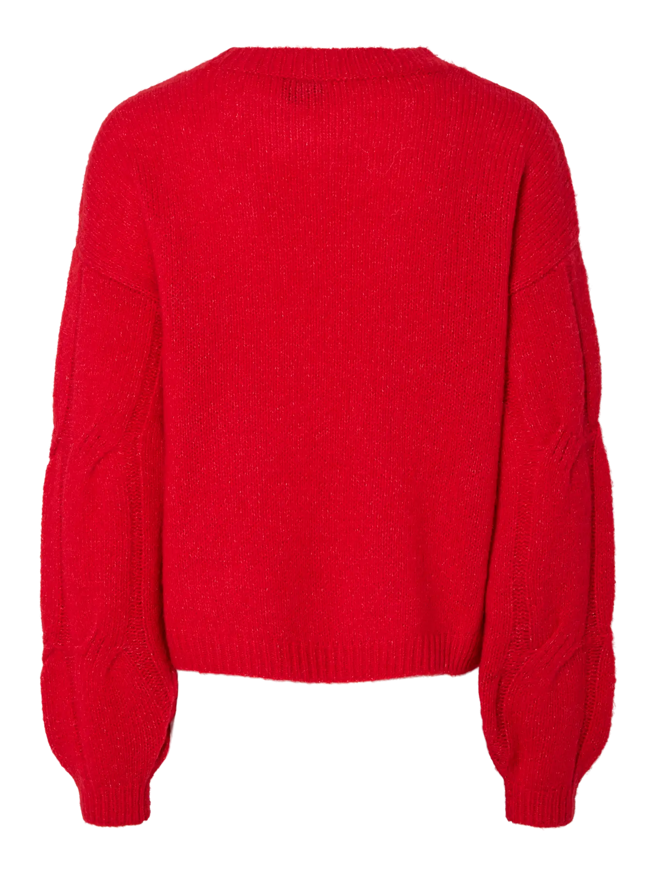 Red sweater on a white background