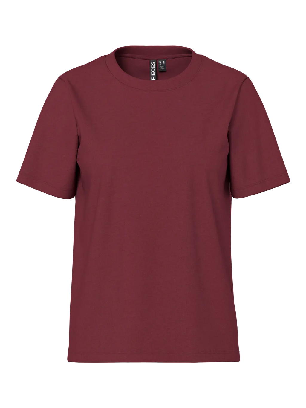 Maroon t-shirt on a white background