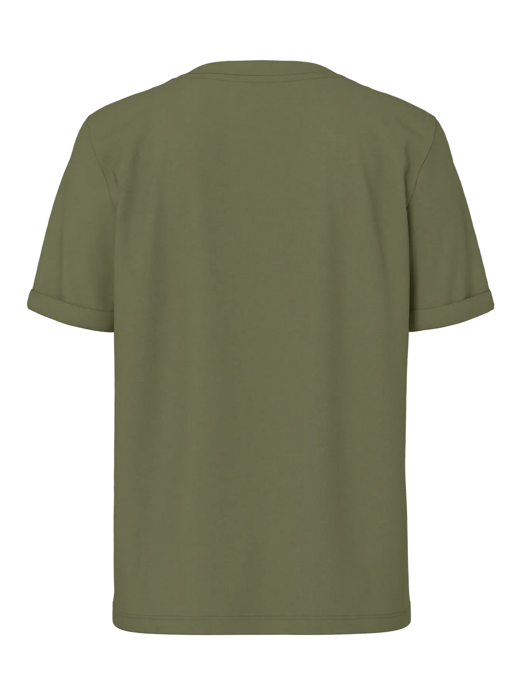 Green t-shirt on a white background
