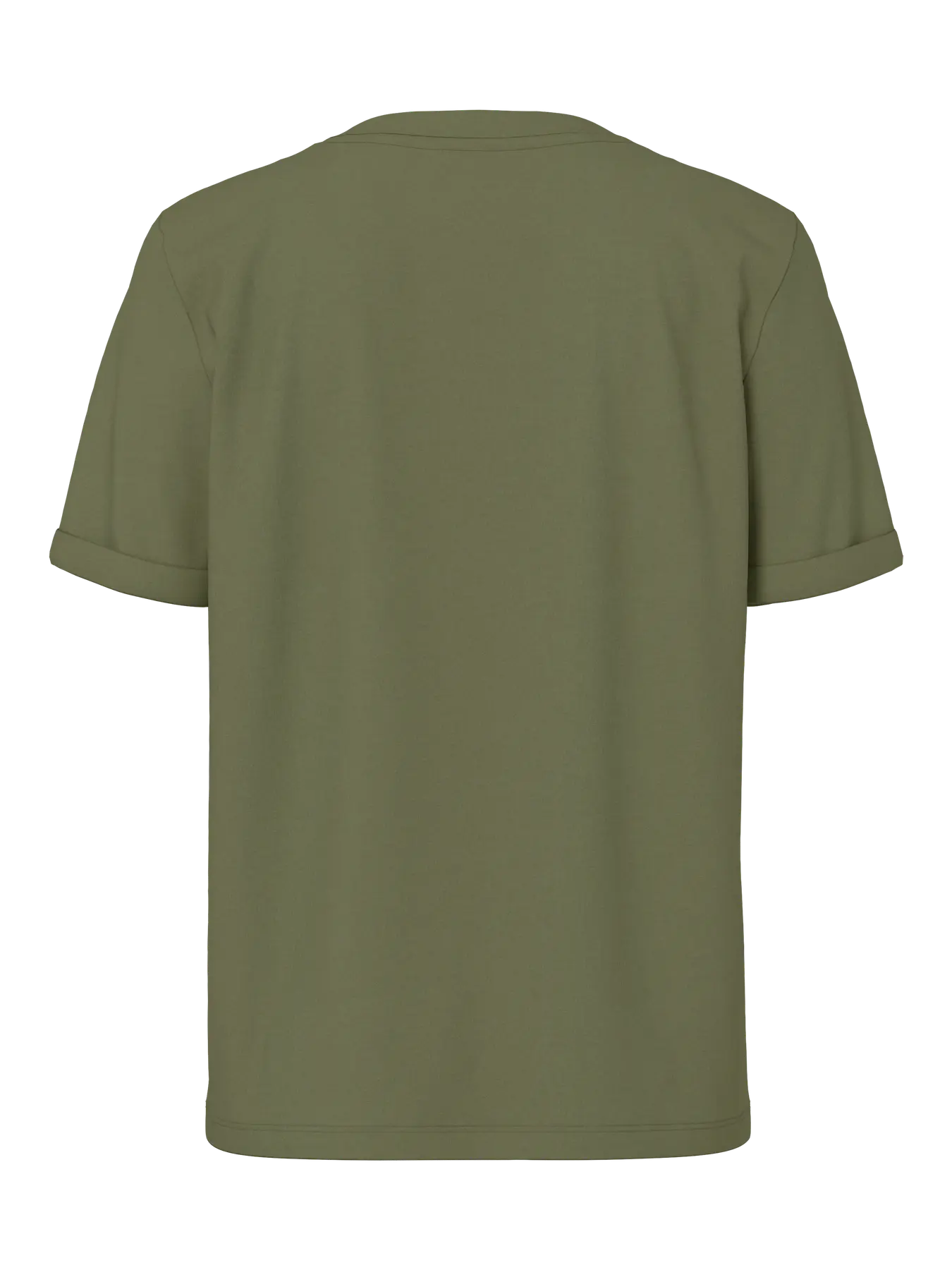 Green t-shirt on a white background