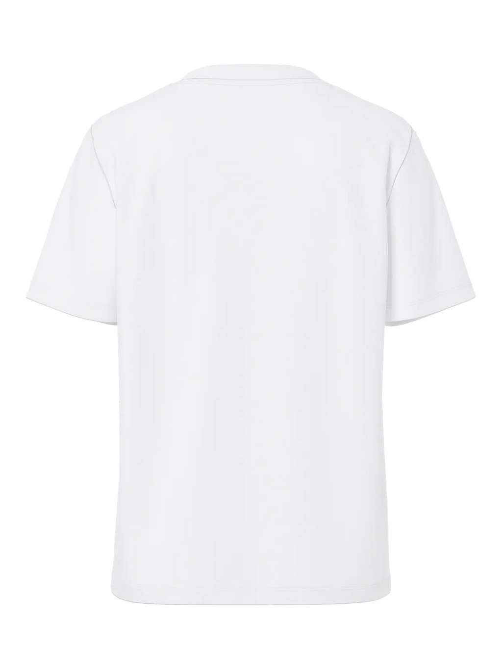 White t-shirt on a white background