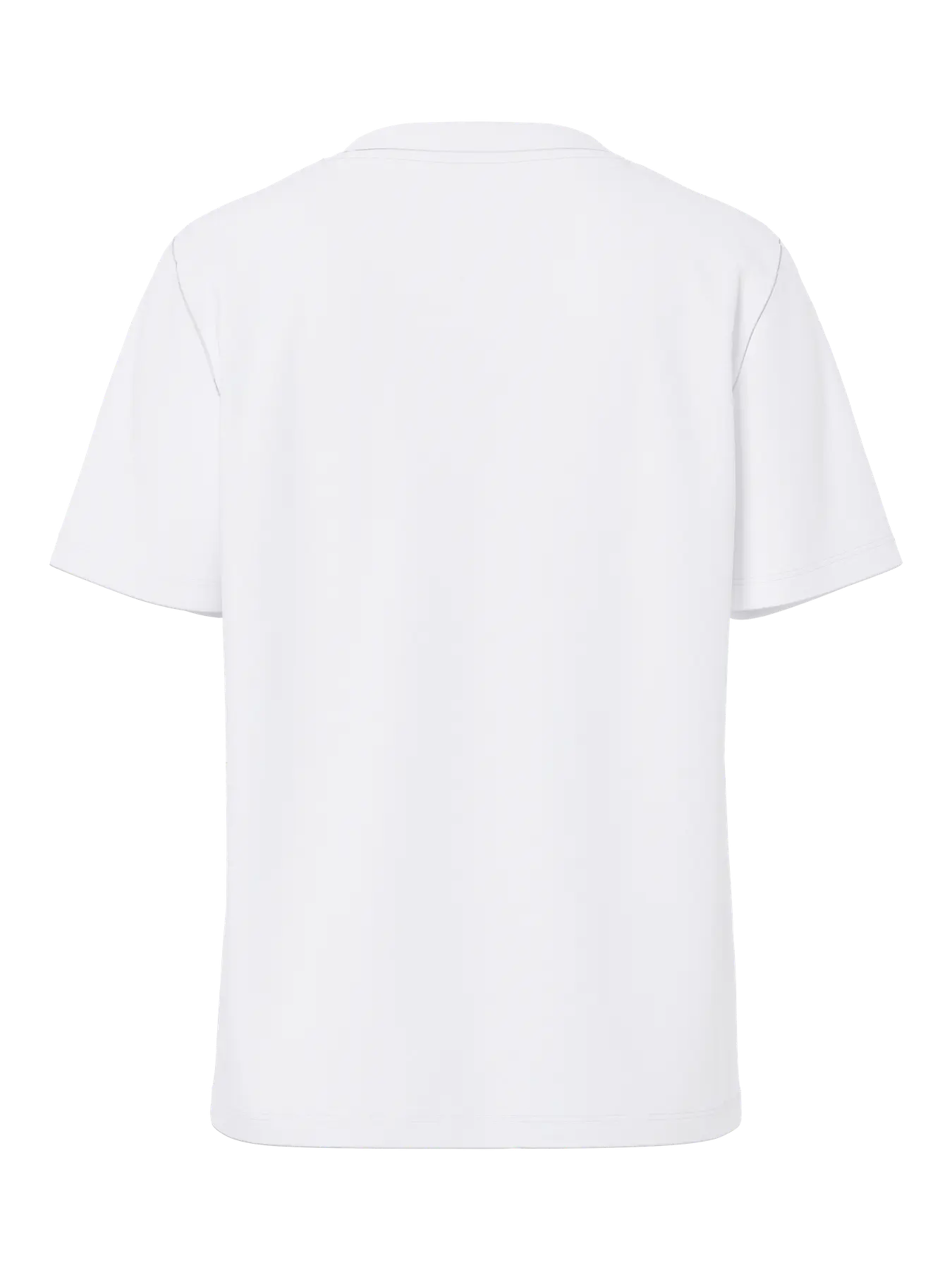 White t-shirt on a white background