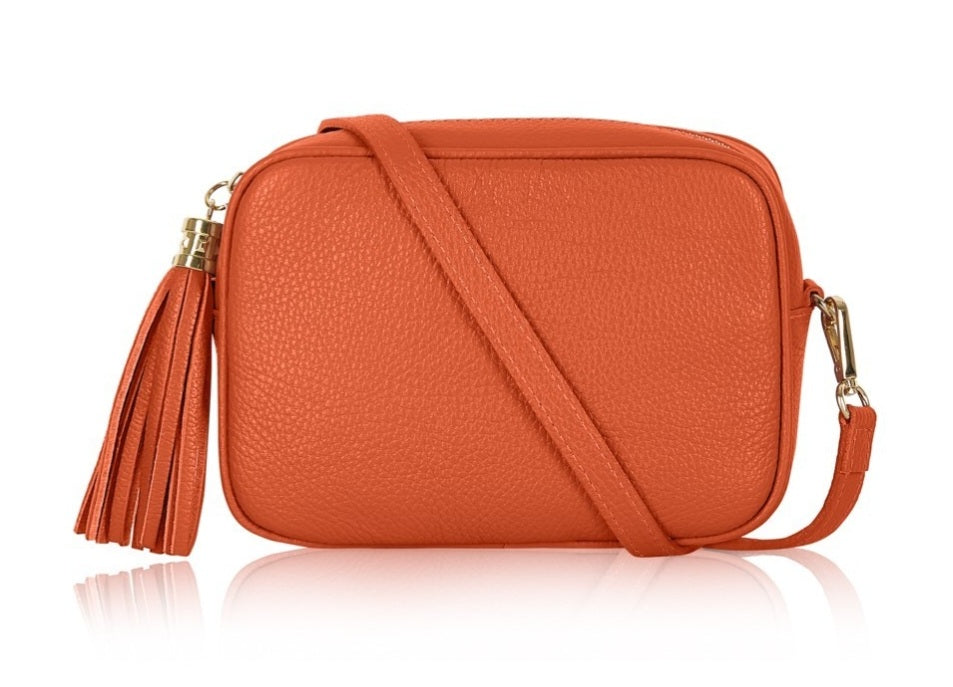 Leather Camera Crossbody Bag PS233