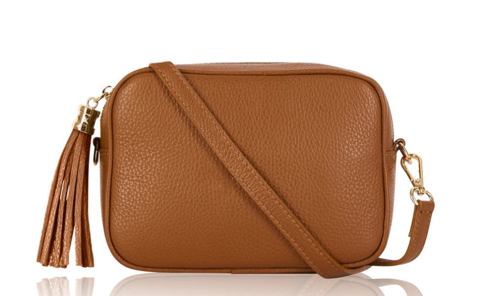 Leather Camera Crossbody Bag PS233