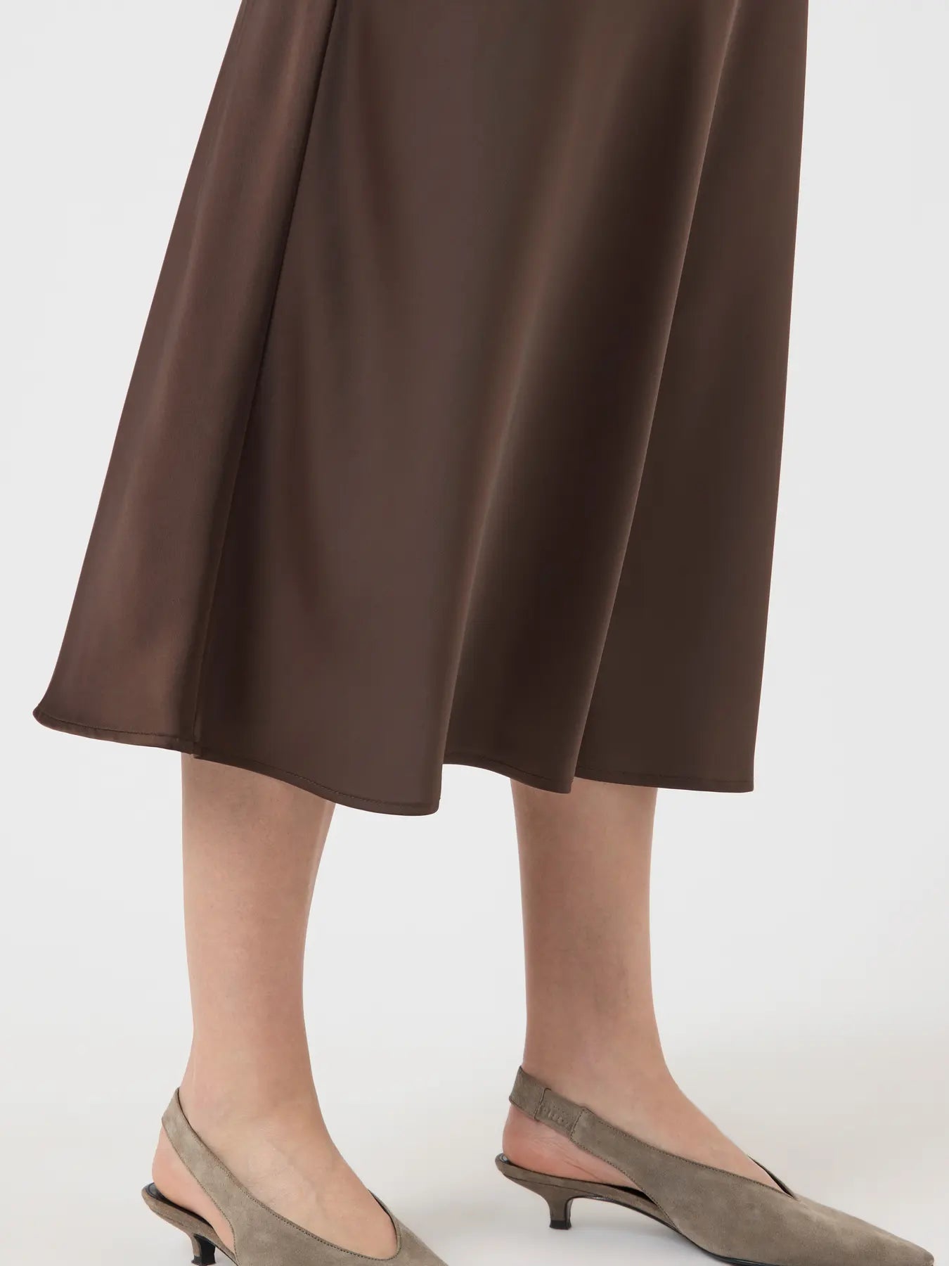 Spella Satin Midi Skirt