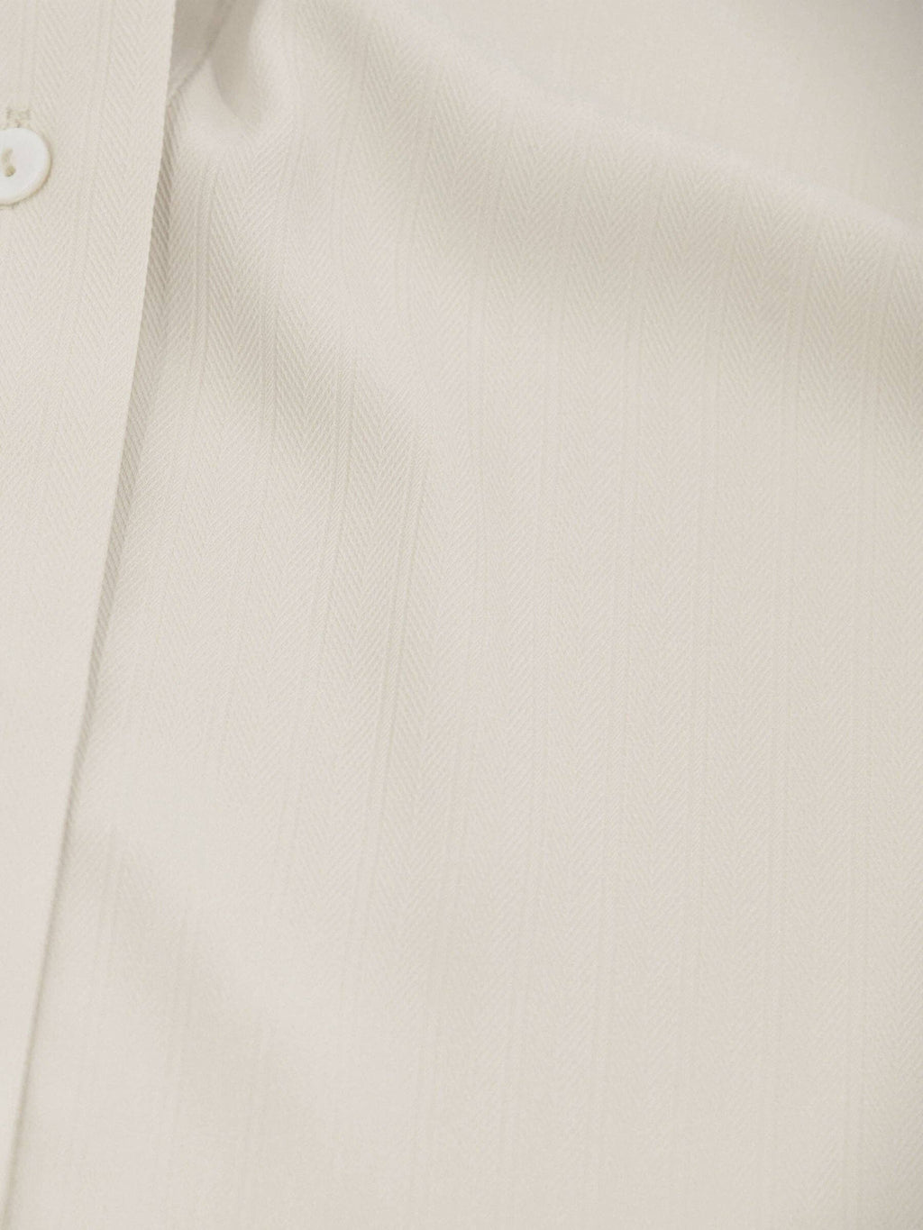 Cubic Oatmeal Collar Tied Slim Fit Shirt