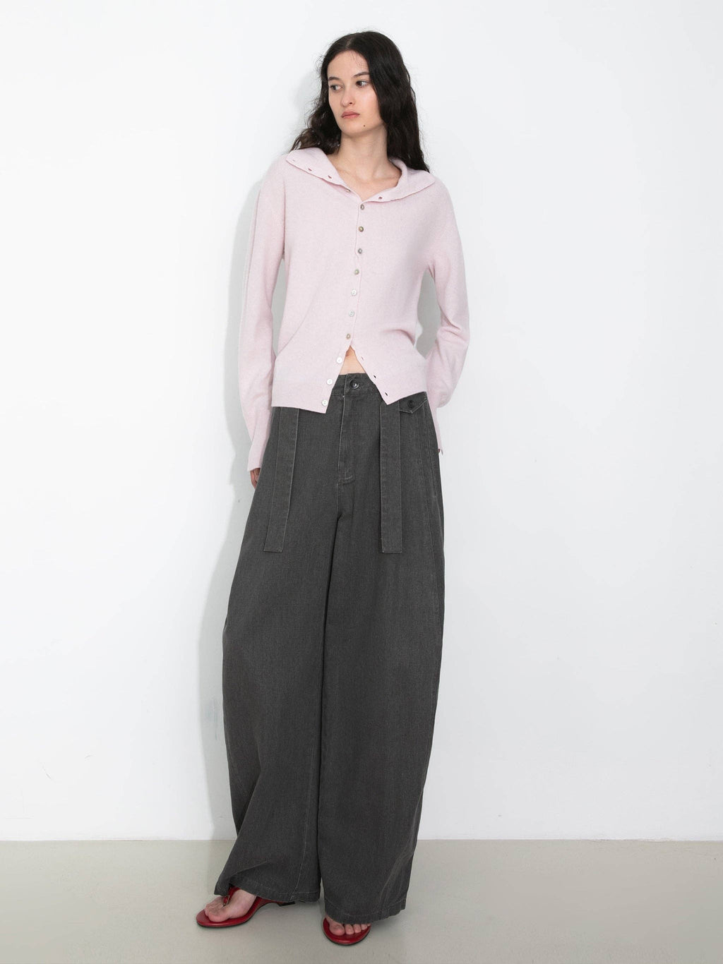 Cubic Relaxed Knitted  Cardigan Jacket