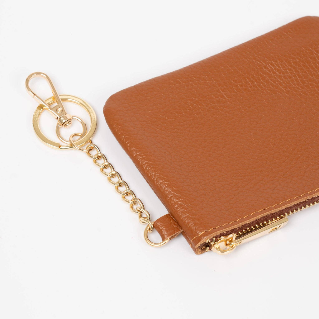 Italian Leather Small Clip On Purse